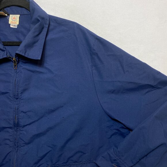Vintage USPS Postal Service Jacket Men's 48 L 2XL Blue Full Zip Brookfield - Picture 2 of 13